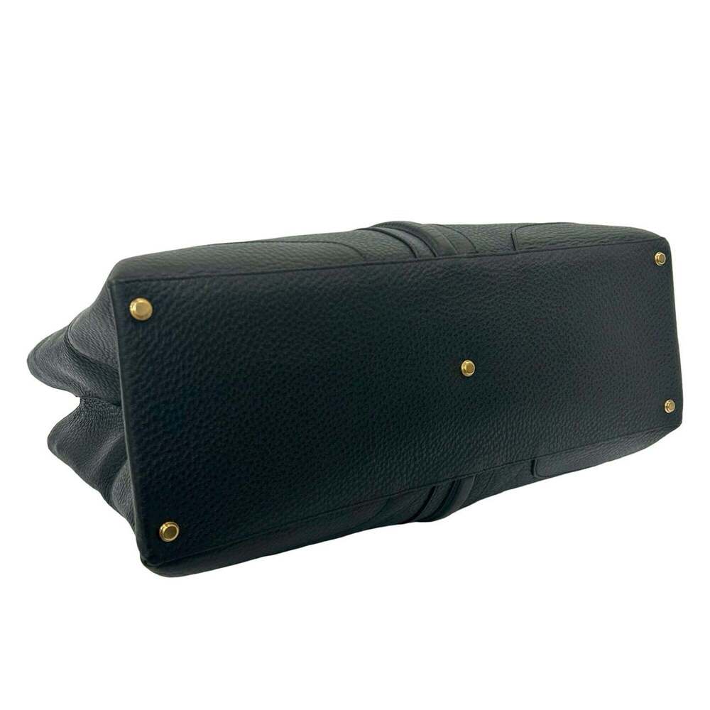 GUCCI Black Leather Tote Bag - Picture 7 of 10